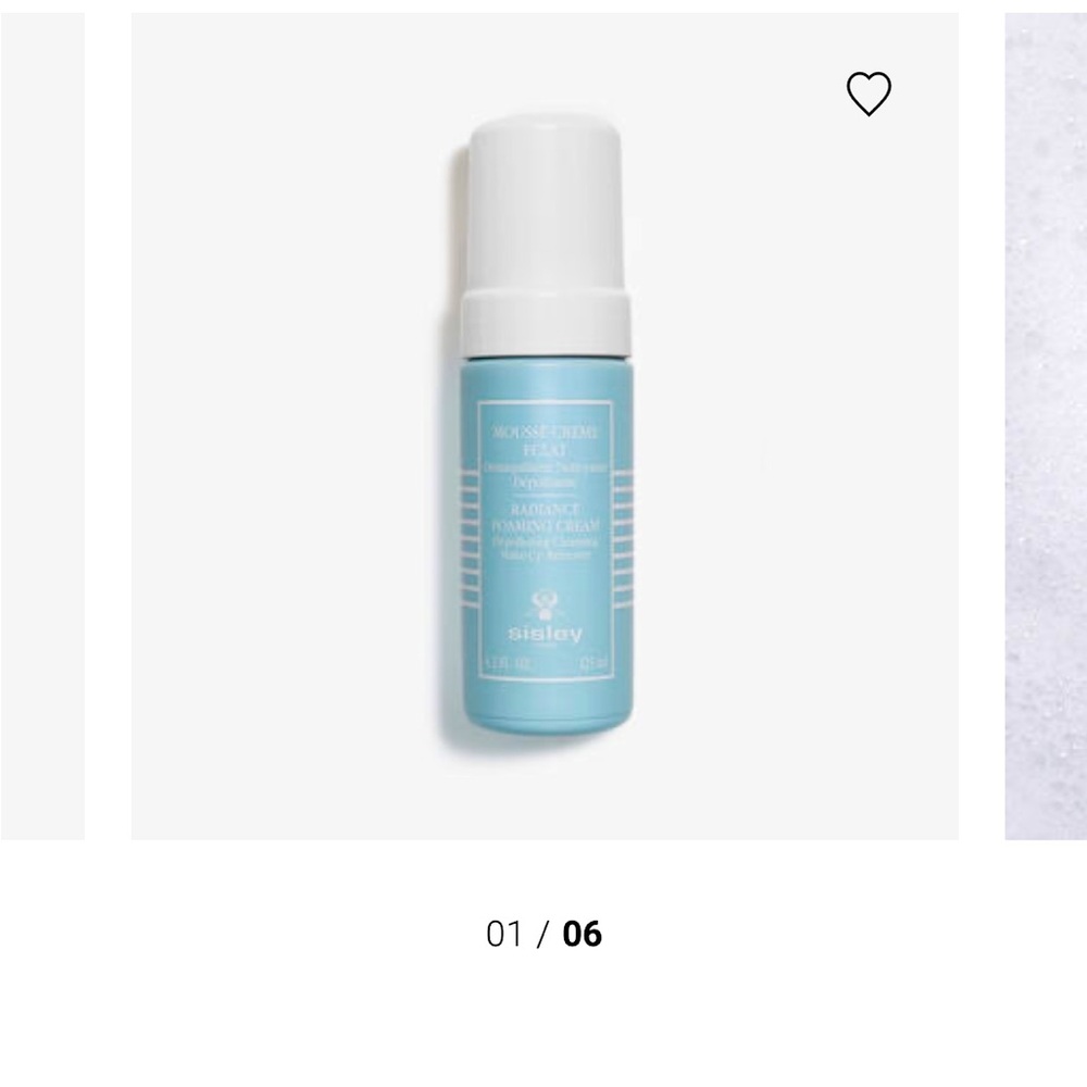 Sisley Radiance Foaming Cream Cleanser Make up Remover 2 in 1